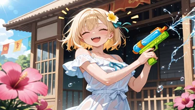 泼水节主题动漫壁纸