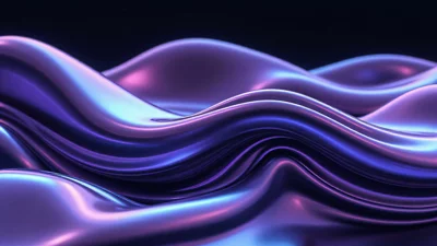 3D抽象液态金属壁纸