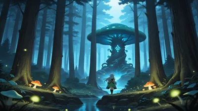 奇幻森林动漫壁纸