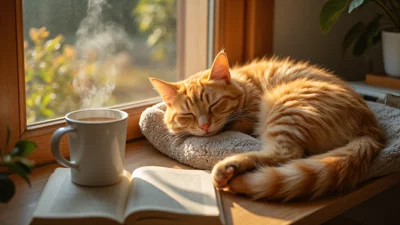 治愈系猫咪午后壁纸